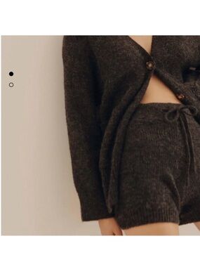 Zara Dark Charcoal Knit Cardigan